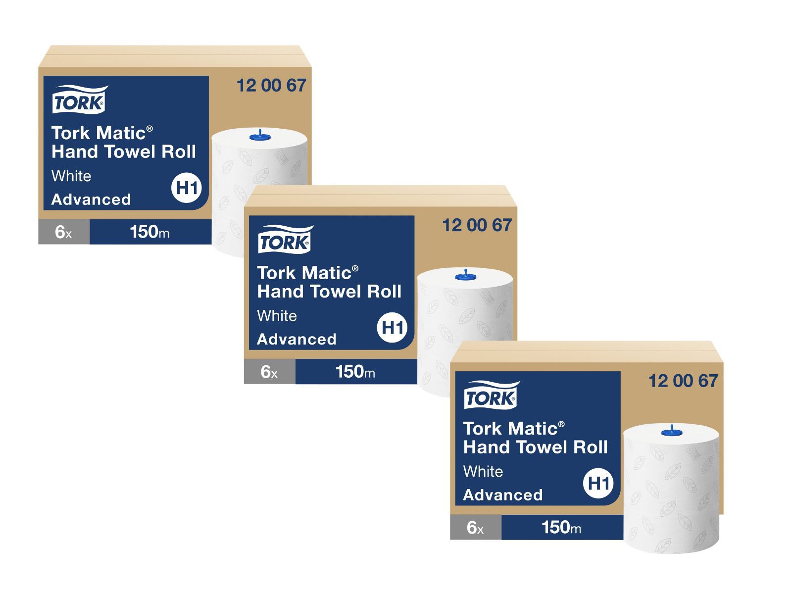 MULTIPACK x3 Ręcznik H1x6 Tork Matic 120067 / 290067 Advanced